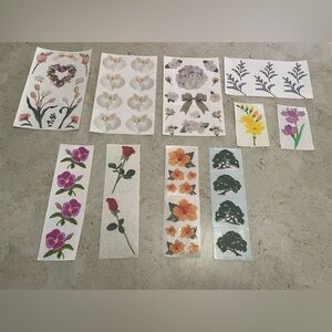 Mrs. Grossman’s vintage flower sticker bundle